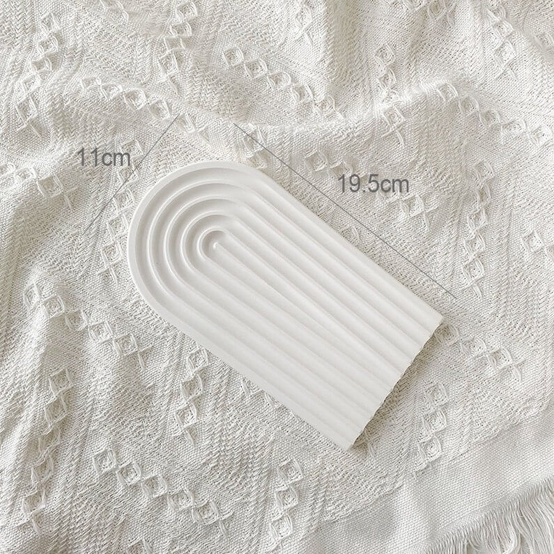 Nordic White Wavy Trays