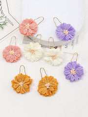 Flower Shape Drop Earrings