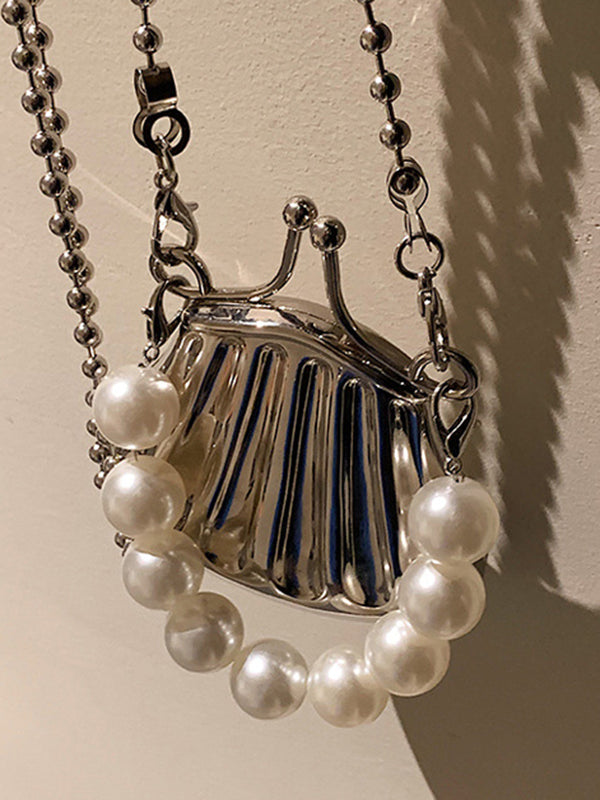 Beaded Shiny Shell-Shaped Bags Accessories Crossbody Bags