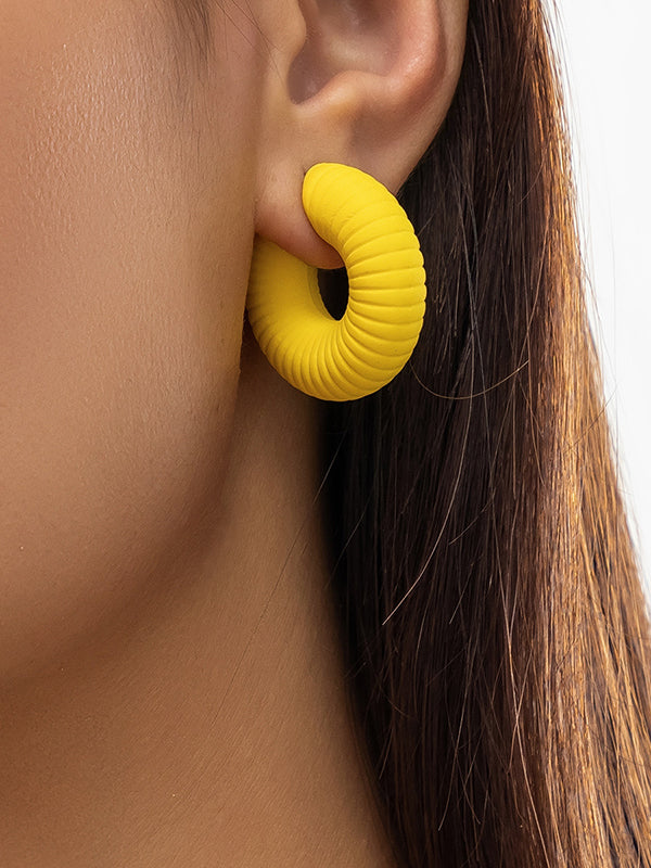 Geometric Solid Color Ear Clip