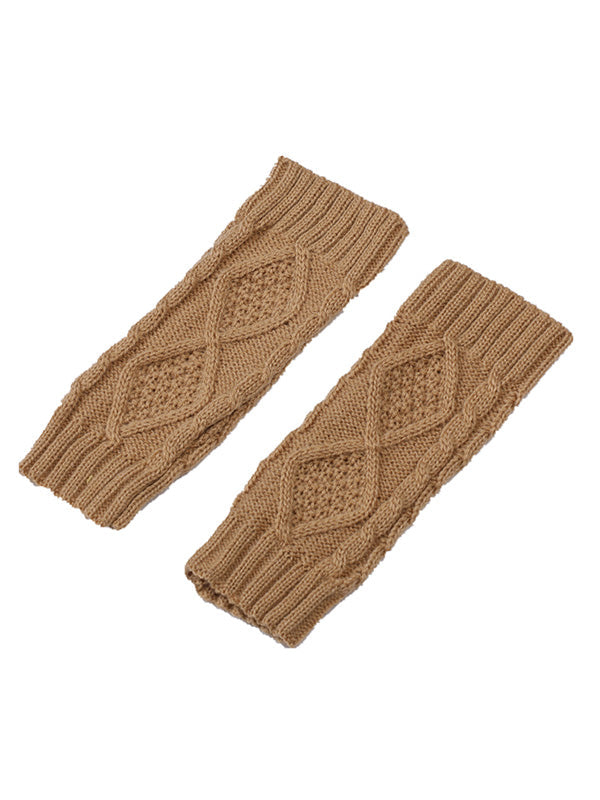 Simple 9 Colors Jacquard Knitting Gloves