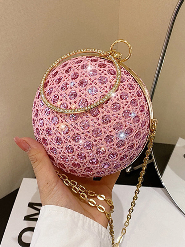 Chains Geometric Rhinestone Shiny Bags Bags Accessories Crossbody Bags Evening Bags & Clutches Handbags