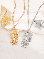 Flower Shape Necklaces Accessories + Rings Accessories