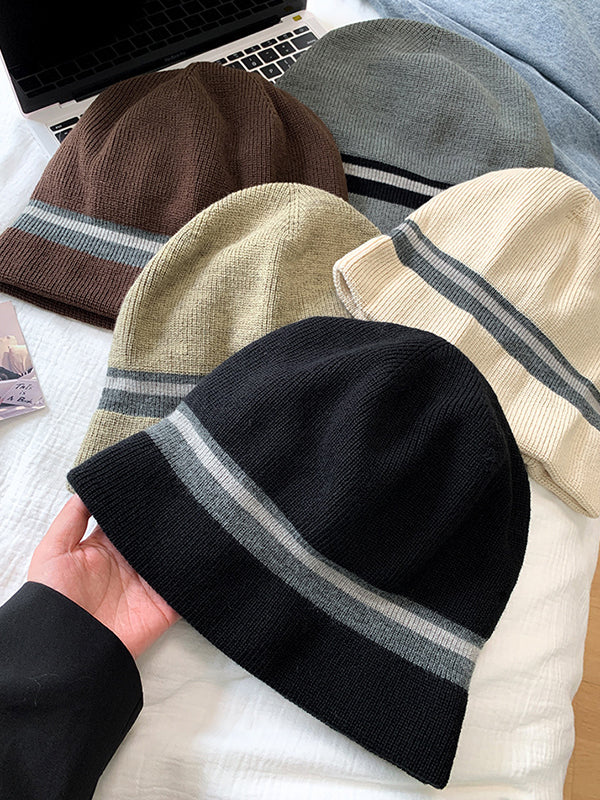 Striped Knitted Hats