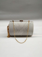 Chains Contrast Color Tasseled Banquet Handbags