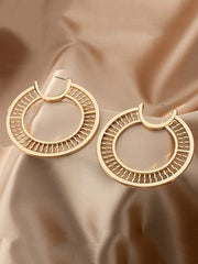 Geometric Hollow Solid Color Drop Earrings