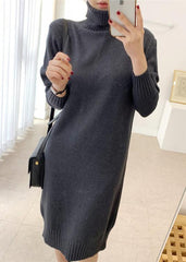 Cozy Chic Turtleneck Wool Knit Dress