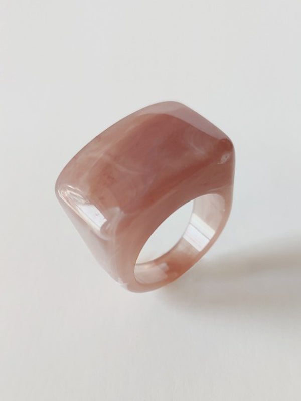 Original Acrylic 11 Colors Geometric Ring