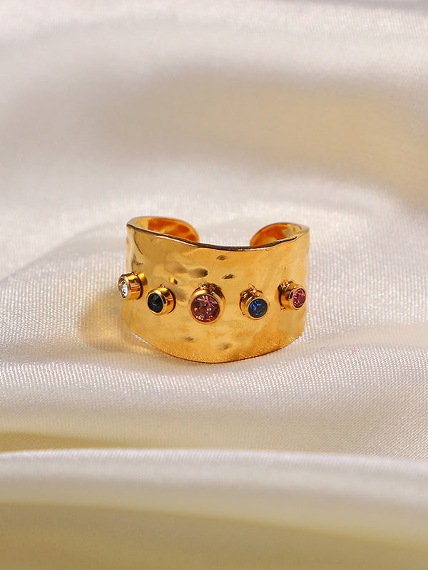 Adjustable Rhine Stones Rings Accessories