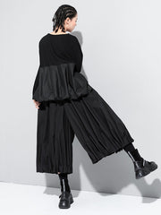 Cool Loose Ruffled Wide Leg Pants