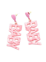 Baby Acrylic Drop Earrings