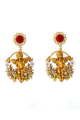 Baroque Cupid Angel Earrings