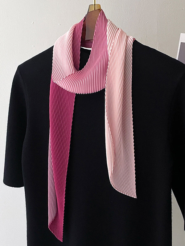 Gradient Pleated Sun Protection Shawl&Scarf