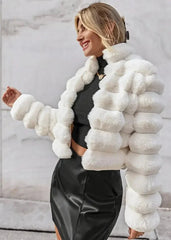 Luxe Faux Fur Short Coat – Winter Chic Edition