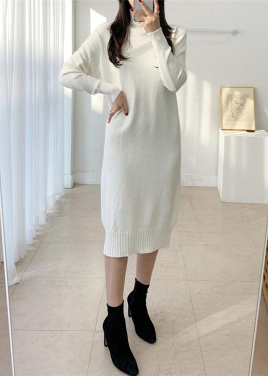 Cozy Chic Turtleneck Wool Knit Dress