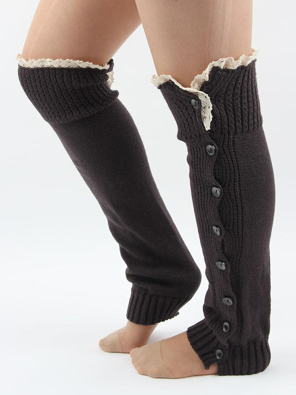 Vintage Knitting Lace Leg Warmers Accessories