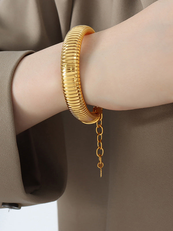 Pleated Solid Color Bracelet Accessories