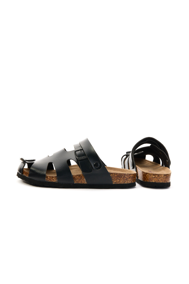 Maibulun | Bernadette Cut-Out Slingback Clog - Black