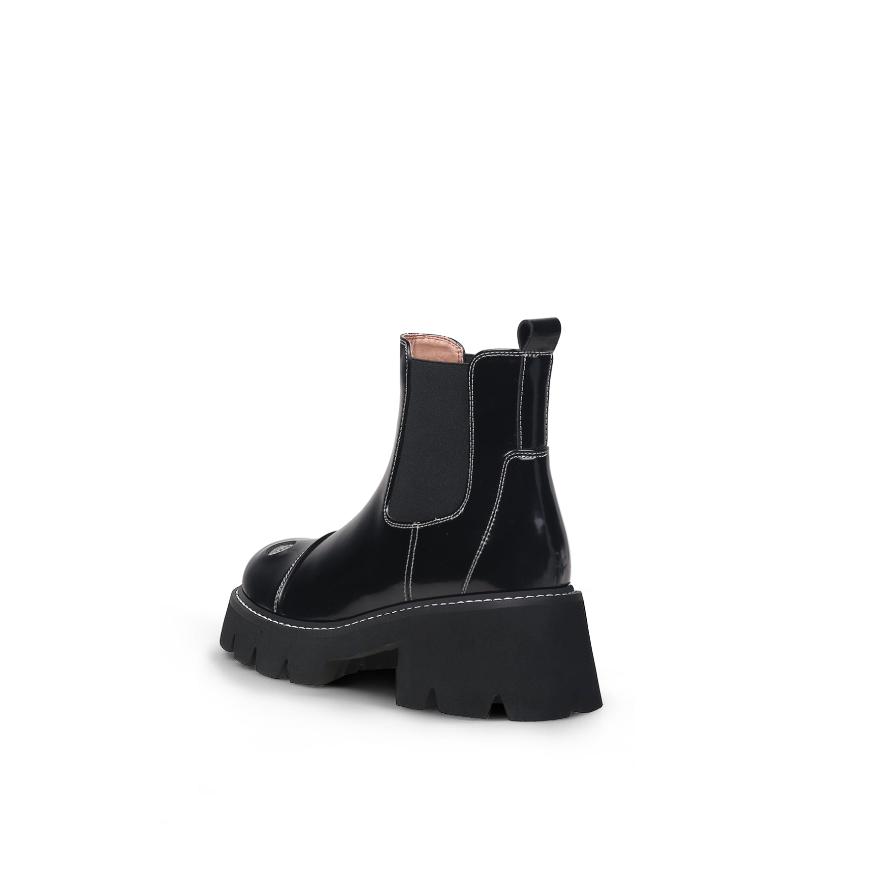 JADY ROSE | BLACK PATENT LEATHER CHELSEA BOOT