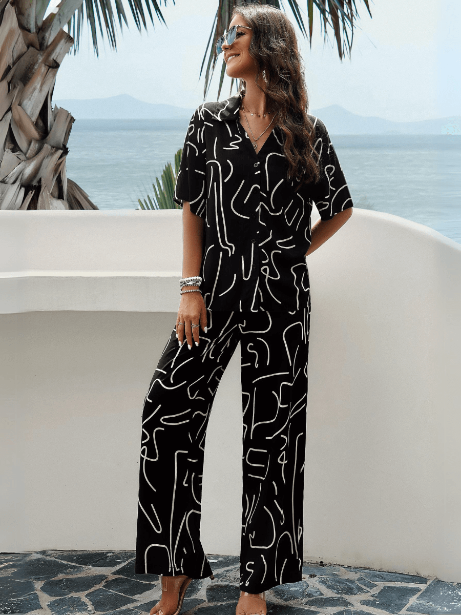 Beach Vacation Matching Set - Black