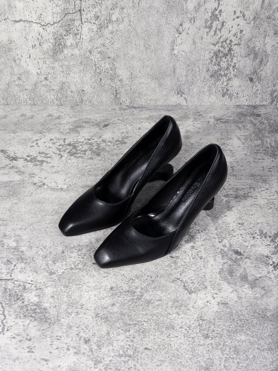 Jady Rose | Isadora Leather Stilettos - Black