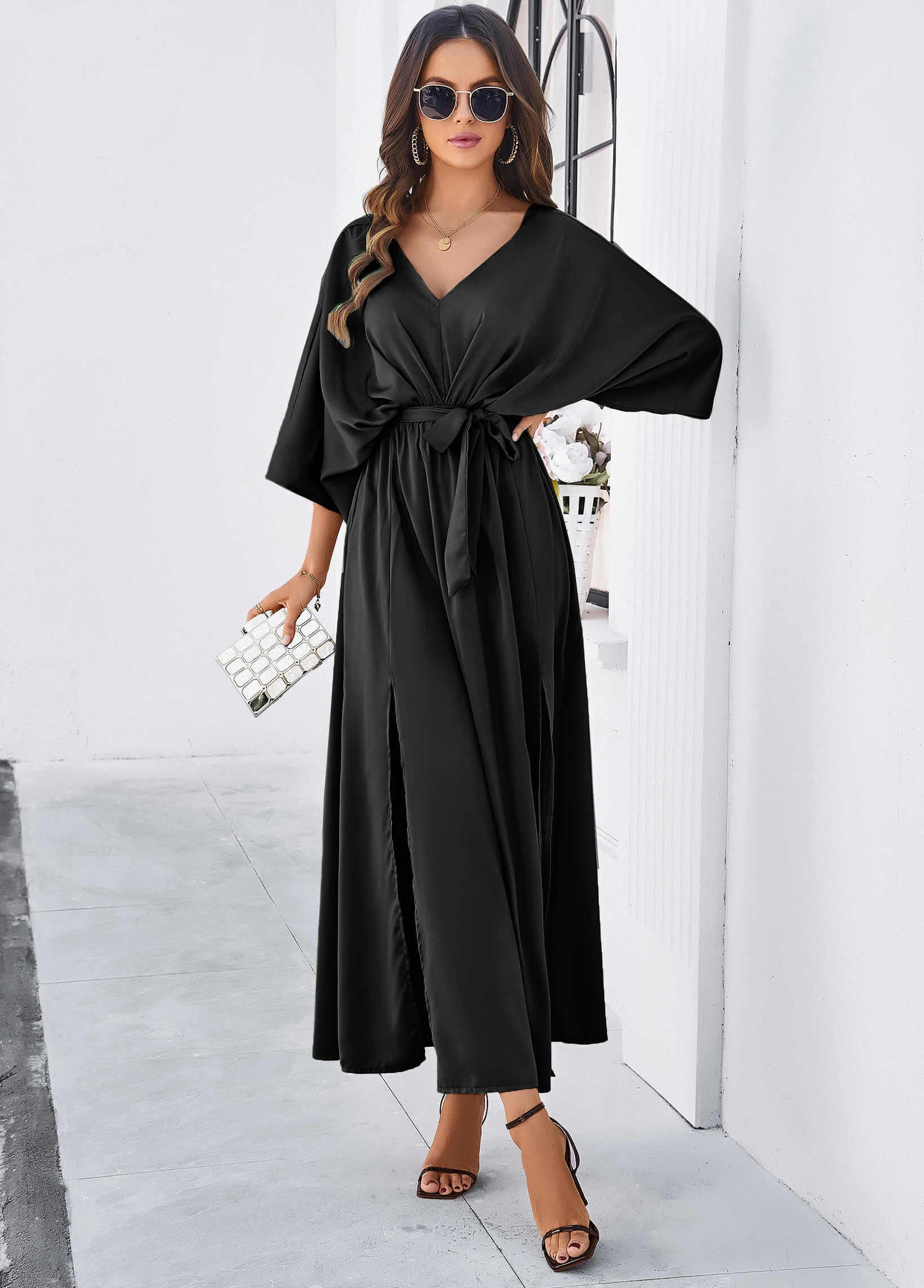 Coast Away Kimono Maxi Dress