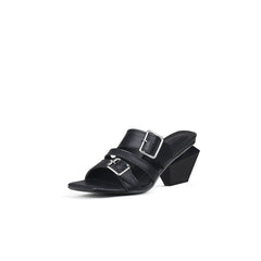 Jady Rose | Nikki Strappy Leather Sandal - Black