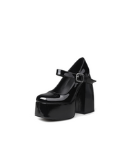 Jady Rose | Camden Patent Leather Chunky Heels Mary Jane