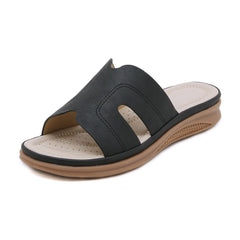 Siketu | Off the Coast Cushioned Flat Sandals - Black