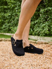 MAIBULUN | Cruise Anywhere Suede Clog - Black