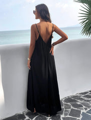 Olivian Pocketed Maxi Dress - Black