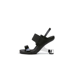 Jady Rose | Saint Jean Strap Slingback Heels - Black