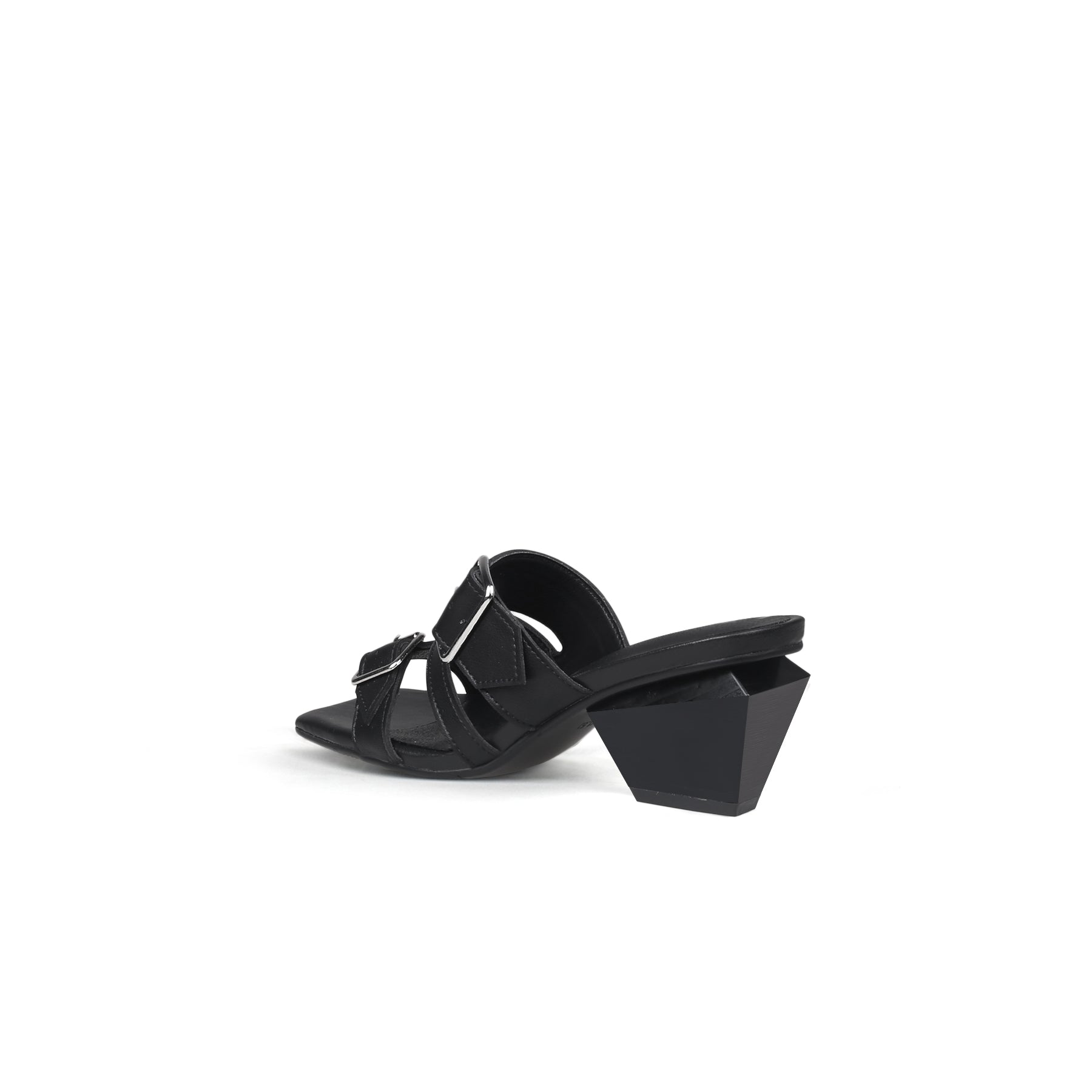 Jady Rose | Nikki Strappy Leather Sandal - Black