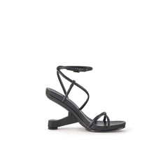 Jady Rose | Jojo Leather Strappy Heels - Black