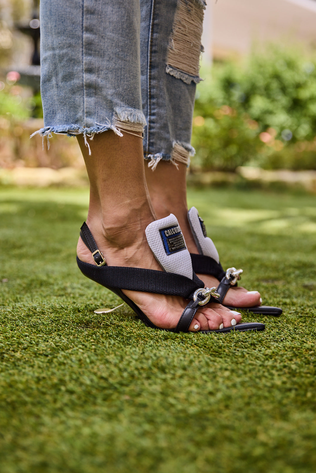 Jady Rose | Calculated Milestone Slingback Heels - Black