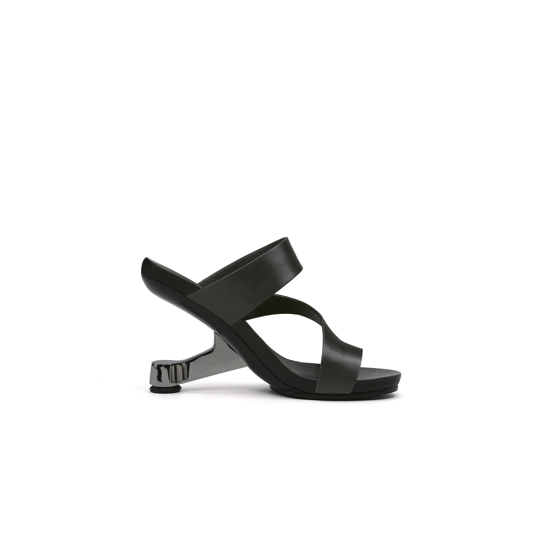 Jady Rose | Cozumel Ring-Toe Leather Heels - Black