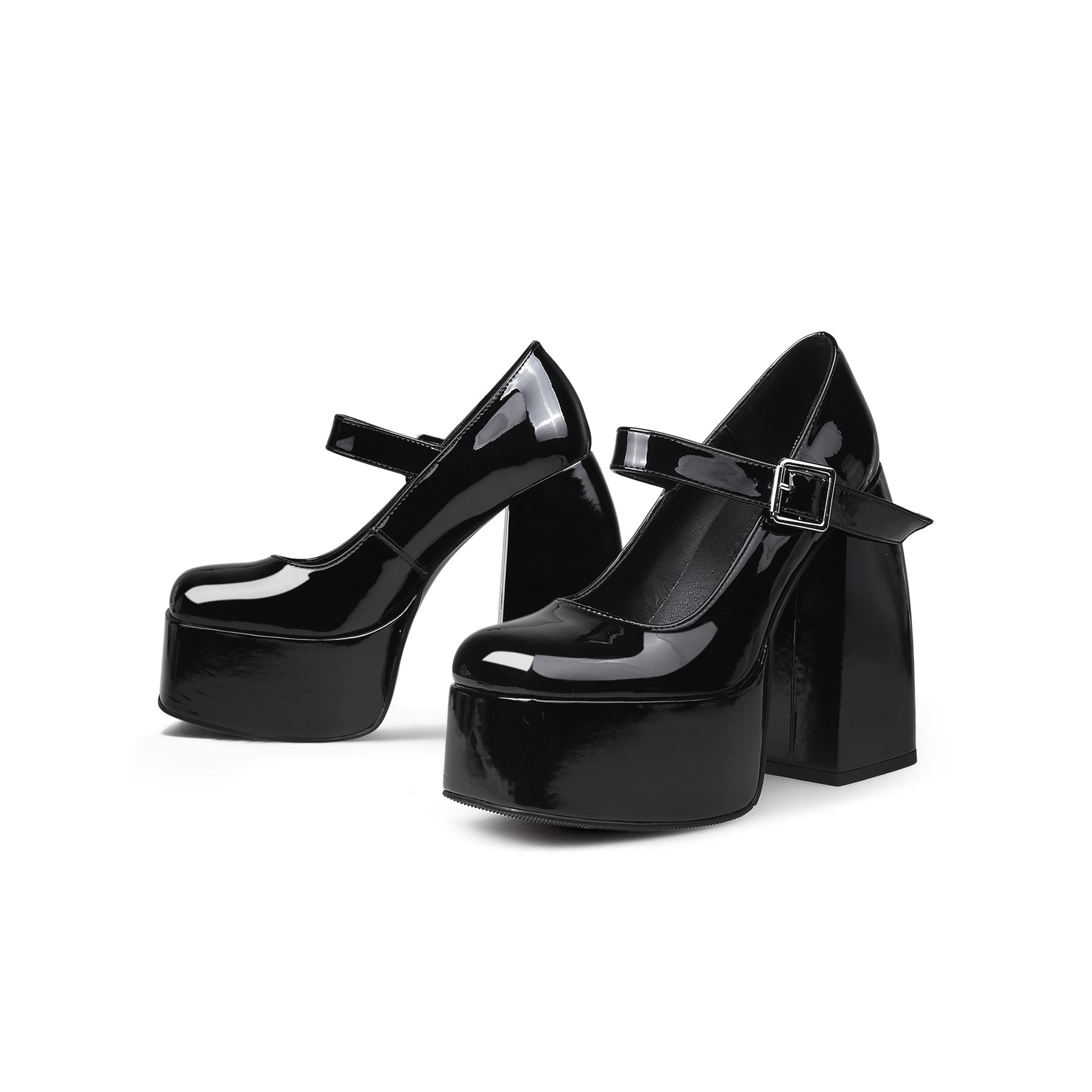 Jady Rose | Camden Patent Leather Chunky Heels Mary Jane