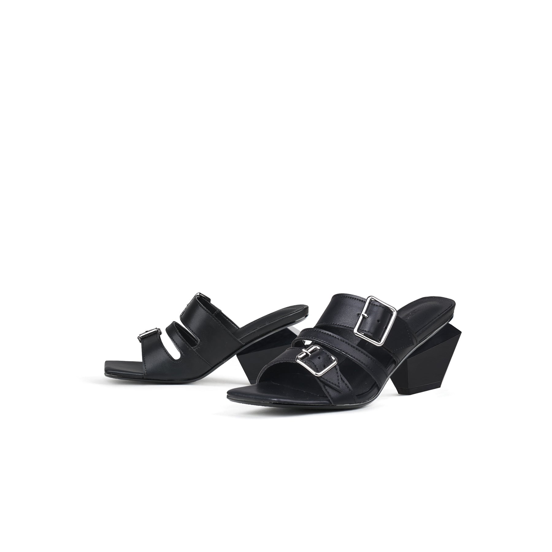 Jady Rose | Nikki Strappy Leather Sandal - Black