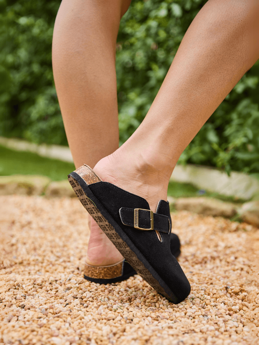 MAIBULUN | Cruise Anywhere Suede Clog - Black