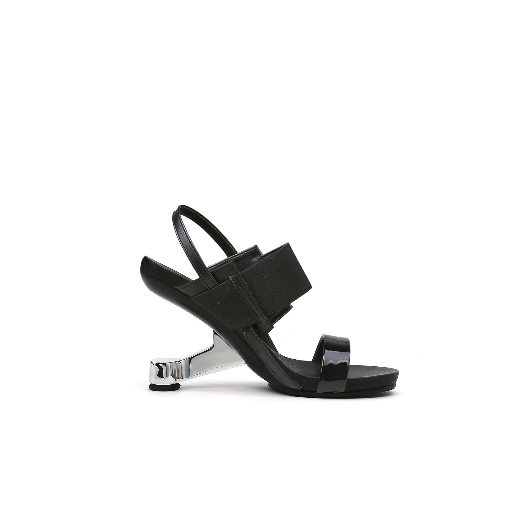 Jady Rose | Saint Jean Strap Slingback Heels - Black