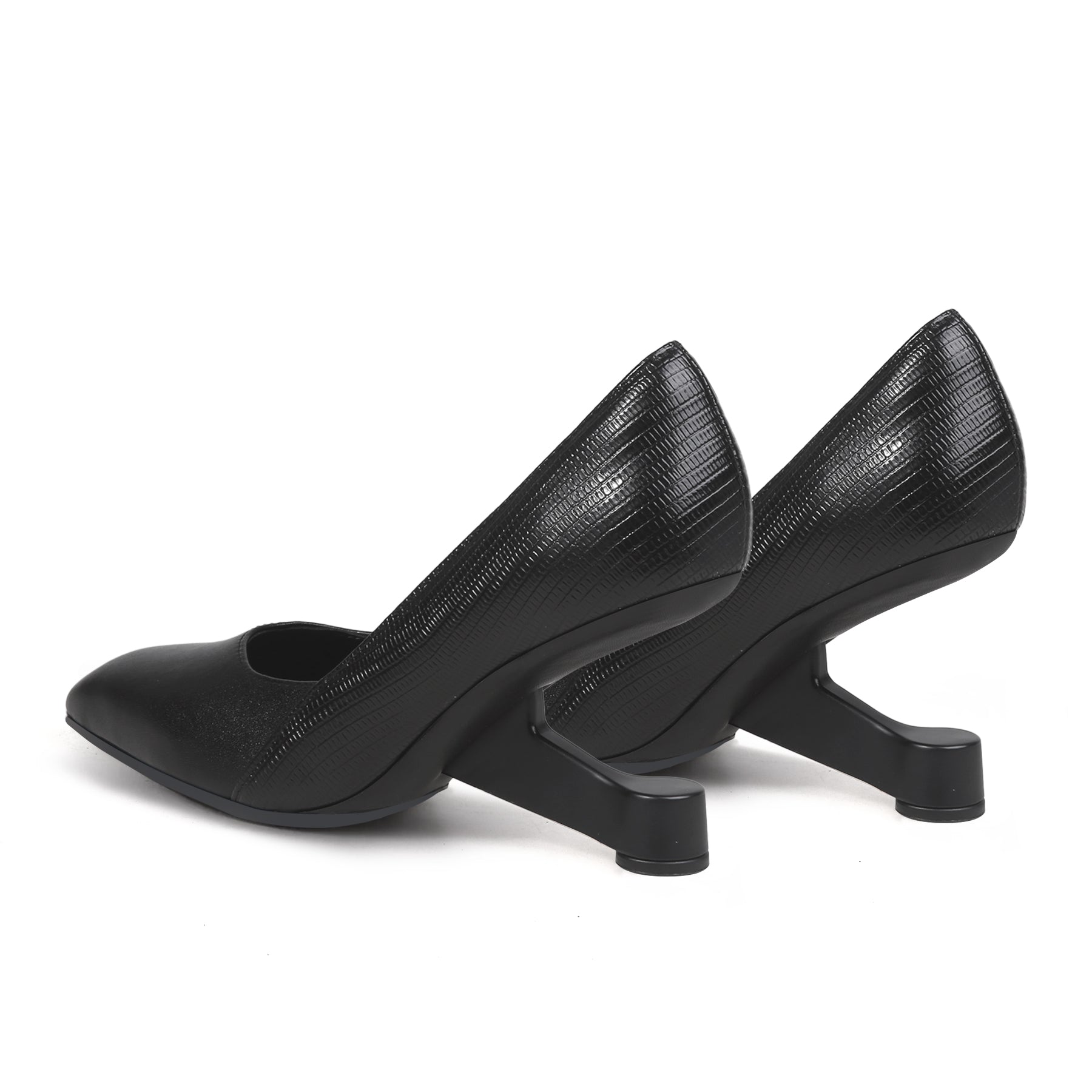 Jady Rose | Isadora Leather Stilettos - Black