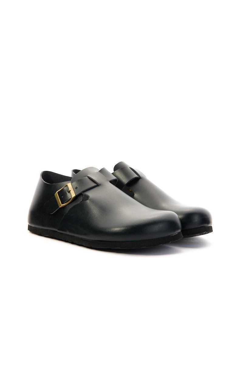 MAIBULUN | Seashore Suede Clog Loafer - Black