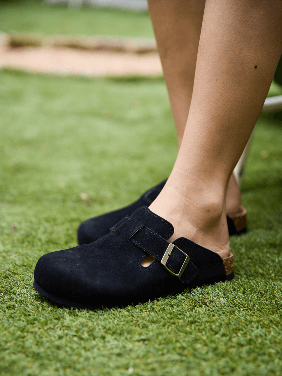 MAIBULUN | Cruise Anywhere Suede Clog - Black