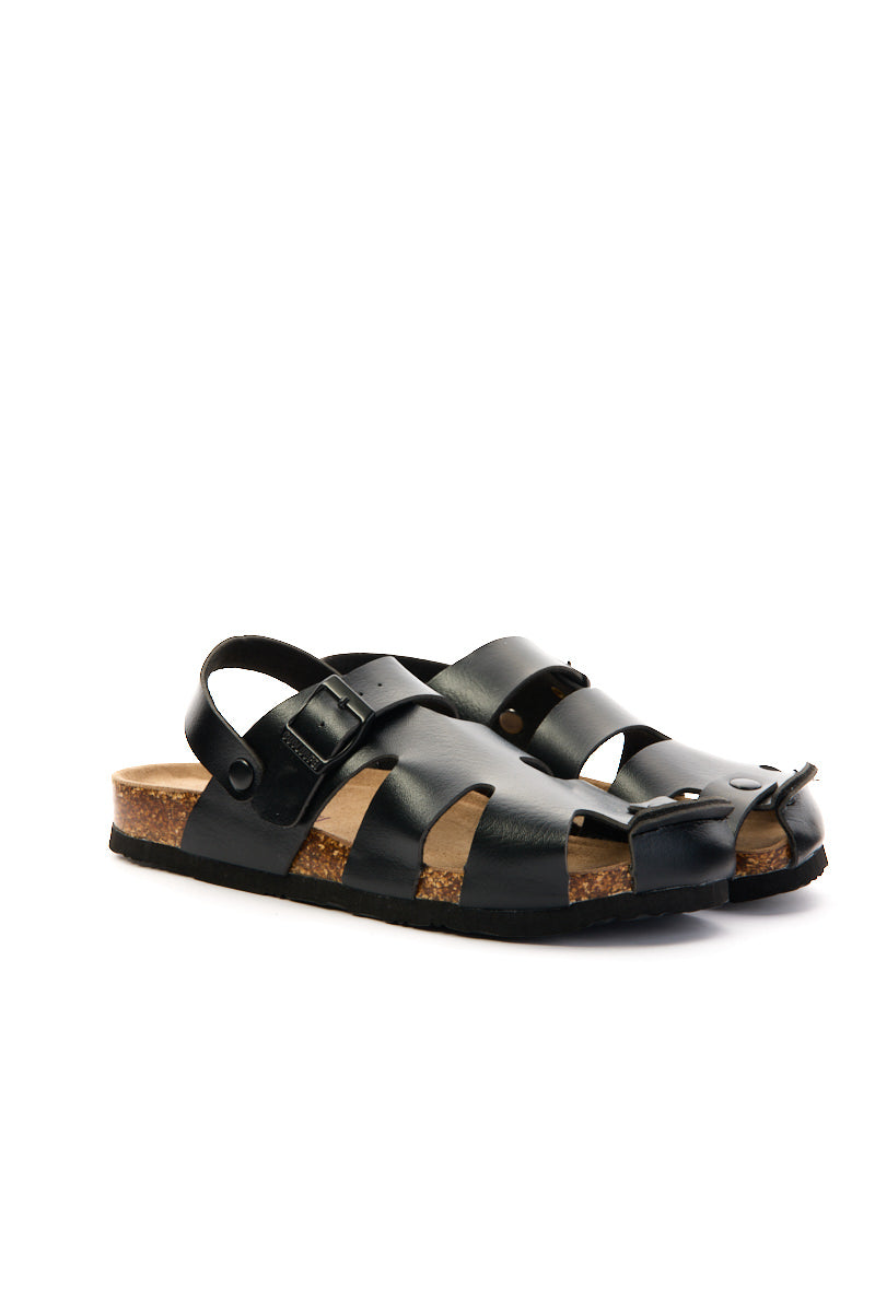 Maibulun | Bernadette Cut-Out Slingback Clog - Black