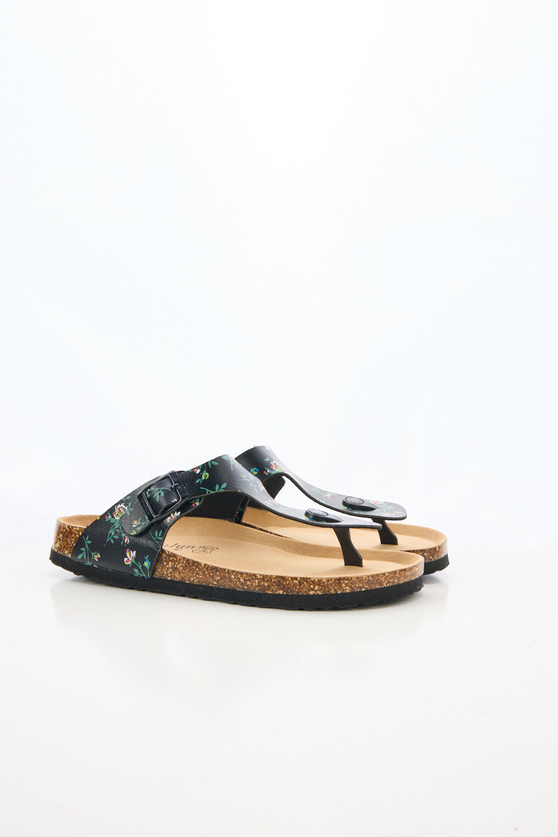 Maibulun | T-Strap Footbed Sandal - Rose