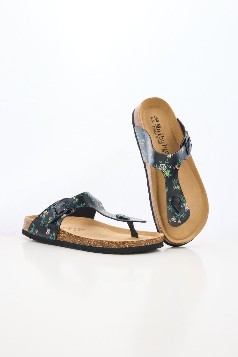 Maibulun | T-Strap Footbed Sandal - Rose