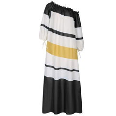 Santorini Striped Maxi Dress