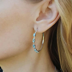 Hale Topaz Hoop Earrings