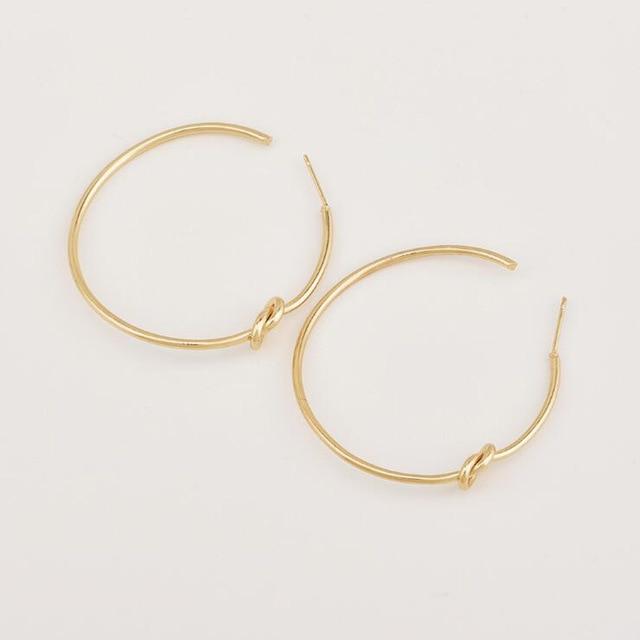 Simple Knot Hoop Earrings