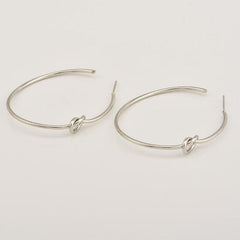 Simple Knot Hoop Earrings